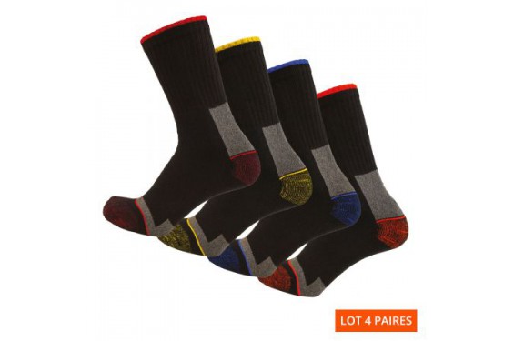 CHAUSSETTES ELIOS CONFORT (LOT DE 4 PAIRES)