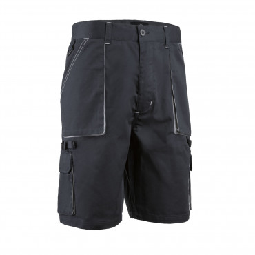 BERMUDA NAVY, MARINE/GRIS, 60% COTON, 40% POLY