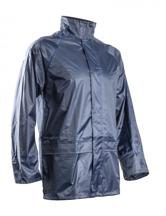 PARKA DE PLUIE SOUPLE PVC BLEU MARINE