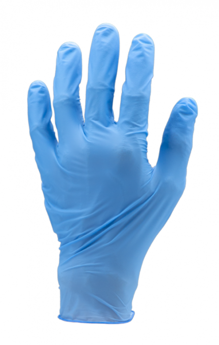 GANTS NITRILE BLEUS NON POUDRÉS (BTE DE 100)