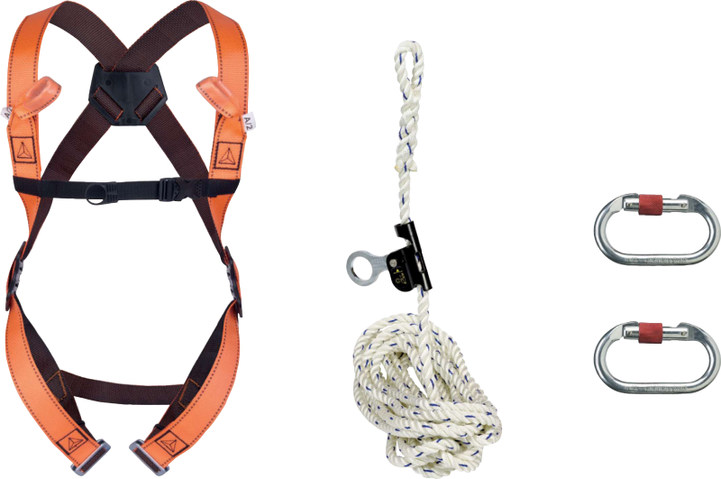 KIT TOITURE 20M (HARNAIS+LONGE+MOUSQUETONS)