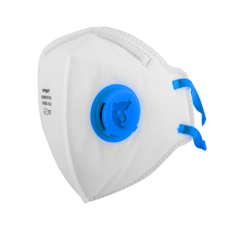 MASQUE FFP2 PLIABLE AVEC VALVE (BOITE DE 10)