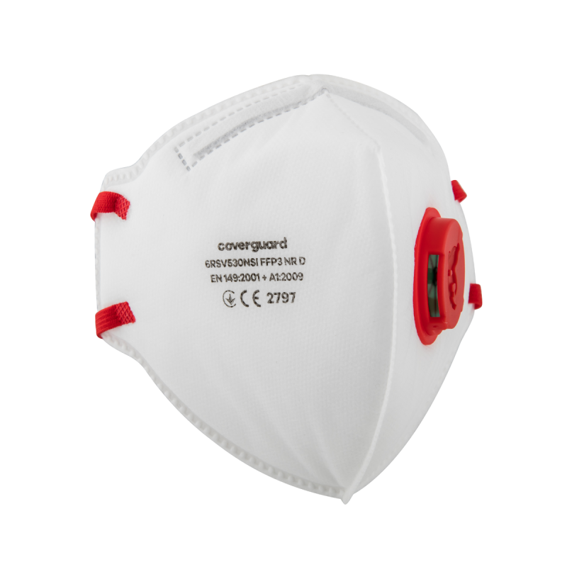 MASQUE FFP3 NR D PLIABLE AVEC VALVE (BOITE DE 10)